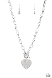 If You LUST - White Heart Necklace