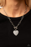 If You LUST - White Heart Necklace