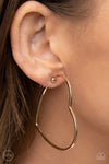 Harmonious Hearts - Gold ClipOn Earrings