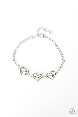 Little Heartbreaker - White Bracelet