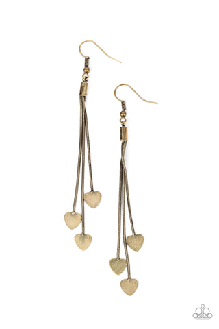 Higher Love - Brass Earrings