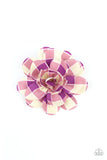 Gingham Garden - Purple Hair Clip