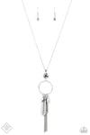 Tastefully Tasseled - Silver Necklace