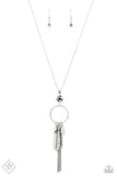 Tastefully Tasseled - Silver Necklace