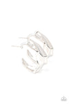 Cutting Edge Couture - Silver Hoop Earrings