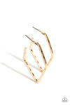 Winning Edge - Gold Hoop Earrings