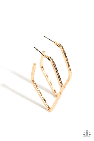 Winning Edge - Gold Hoop Earrings