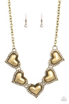 Kindred Hearts - Brass Heart Necklace