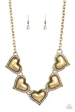 Kindred Hearts - Brass Heart Necklace