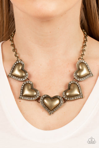 Kindred Hearts - Brass Heart Necklace