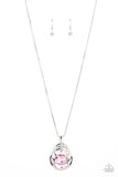 Spun Sparkle Pink Necklace