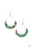 Hawaiian Kiss - Green Earrings