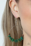 Hawaiian Kiss - Green Earrings