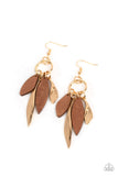 Primal Palette - Gold Earrings