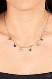 Carefree Charmer Blue Necklace