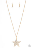 Rock Star Sparkle - Gold Necklace