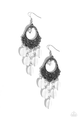 Botanical Escape - White Earrings