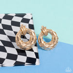 Metro Voyage - Gold Clip-on Earrings