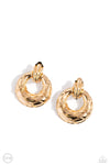 Metro Voyage - Gold Clip-on Earrings