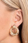 Metro Voyage - Gold Clip-on Earrings