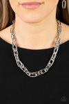 Tough Call - Silver Necklace