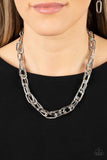 Tough Call - Silver Necklace