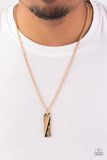 Tag Along Gold Mens Necklace