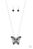 Badlands Butterfly - Black Necklace