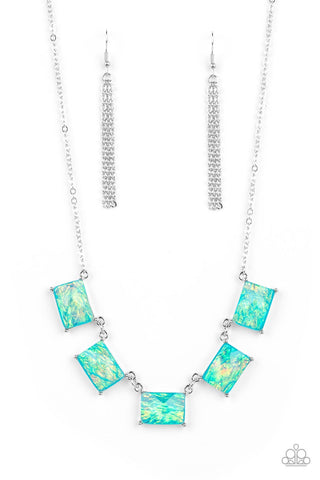 Opalescent Oblivion - Blue Necklace