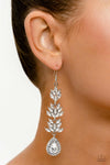 Water Lily Whimsy - White Earrings