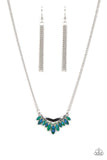 Flash of Fringe - Green Necklace