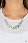 Polished Parade - Green Necklace