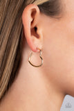 Burnished Beau - Gold Heart Hoops