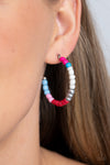 Multicolored Mambo - Pink Multi Earrings