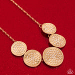 Medaled Mosaic - Gold Necklace