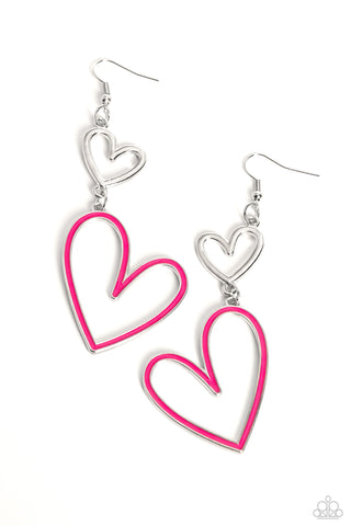 Pristine Pizzazz - Pink Earrings