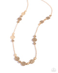 Elongated Elegance - Gold Necklace