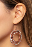 Wall Street Wreaths - Copper Earrings