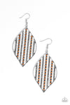 Leaf Motif - Brown Earrings