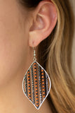 Leaf Motif - Brown Earrings