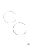 Seize the Sheen - Silver Hoop Earrings