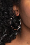 Seize the Sheen - Rose Gold Hoop Earrings