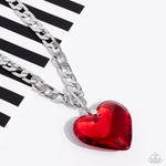 GLASSY-Hero - Red Heart Necklace