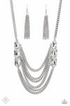 Come CHAIN or Shine - White Necklace