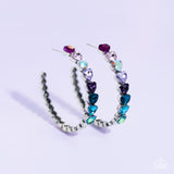 Hypnotic Heart Attack - Multi LOP Hoop Earrings