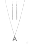 Leave Your Initials - Silver - A Necklace