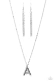 Leave Your Initials - Silver - A Necklace