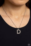 Leave Your Initials - Silver - D Necklace