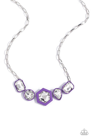 Evolving Elegance - Purple Necklace