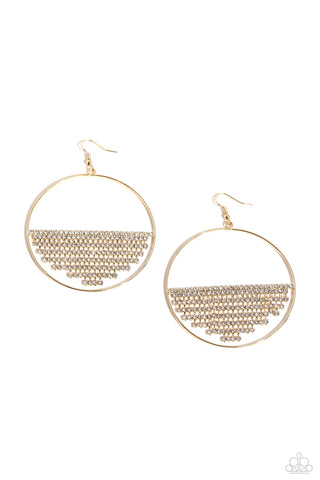 Fierce Fringe - Gold Earrings